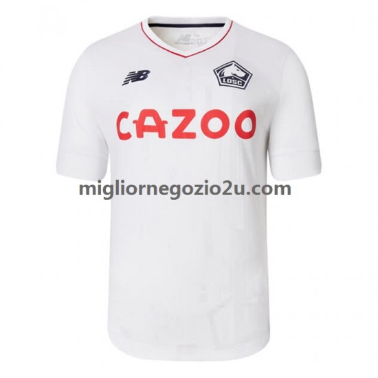 Maglia LOSC Lille Uomo Trasferta Divisa 2022-2023 Manica Corta