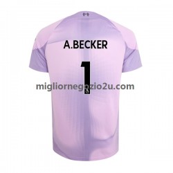 Maglia Liverpool Alisson Becker 1 Portiere Uomo Casa Divisa 2022-2023 Manica Corta