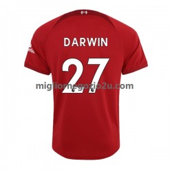 Maglia Liverpool Darwin Nunez 27 Uomo Casa Divisa 2022-2023 Manica Corta