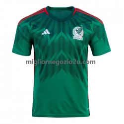 Maglia Messico Uomo Casa Divisa Mondiali 2022 Manica Corta