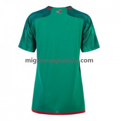 Maglia Messico Donna Casa Divisa 2022-2023 Manica Corta