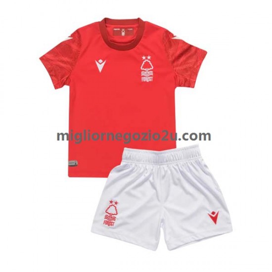 Maglia Nottingham Forest Bambino Casa Divisa 2022-2023 Manica Corta