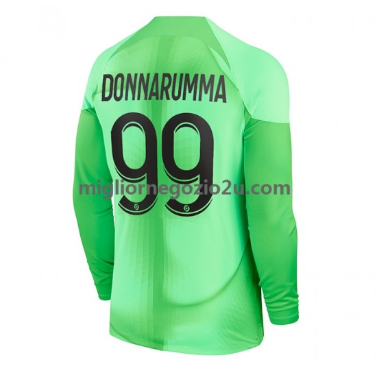 Maglia Paris Saint-Germain Gianluigi Donnarumma 99 Portiere Uomo Casa Divisa 2022-2023 Manica Lunga