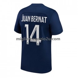 Maglia Paris Saint-Germain Juan Bernat 14 Uomo Casa Divisa 2022-2023 Manica Corta
