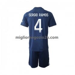Maglia Paris Saint-Germain Sergio Ramos 4 Bambino Casa Divisa 2022-2023 Manica Corta