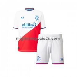 Maglia Rangers Bambino Trasferta Divisa 2022-2023 Manica Corta