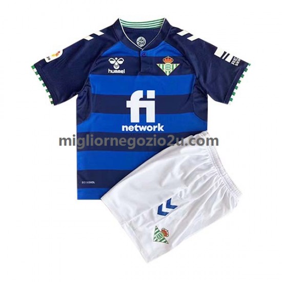 Maglia Real Betis Bambino Trasferta Divisa 2022-2023 Manica Corta