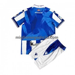 Maglia Real Sociedad Bambino Casa Divisa 2022-2023 Manica Corta