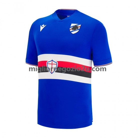 Maglia Sampdoria Uomo Casa Divisa 2022-2023 Manica Corta
