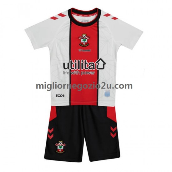 Maglia Southampton Bambino Casa Divisa 2022-2023 Manica Corta