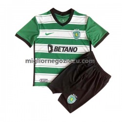Maglia Sporting CP Bambino Casa Divisa 2022-2023 Manica Corta