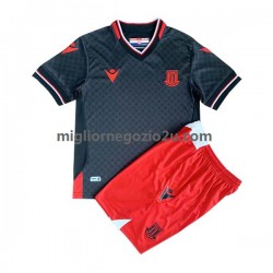Maglia Stoke City Bambino Trasferta Divisa 2022-2023 Manica Corta