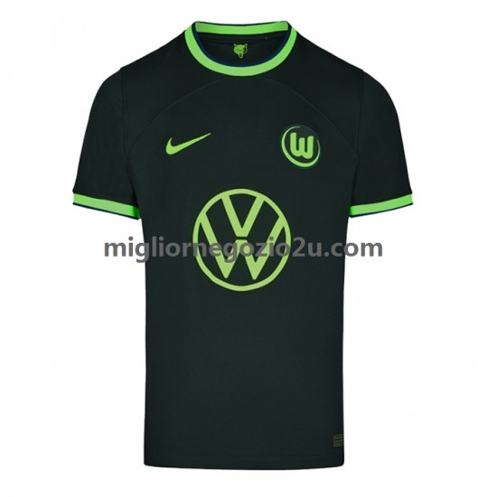 Maglia VfL Wolfsburg Uomo Trasferta Divisa 2022-2023 Manica Corta