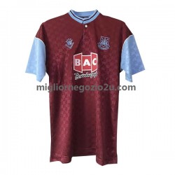 Maglia West Ham United Retro Uomo Casa Divisa 1989-1990 Manica Corta