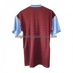 Maglia West Ham United Retro Uomo Casa Divisa 1989-1990 Manica Corta