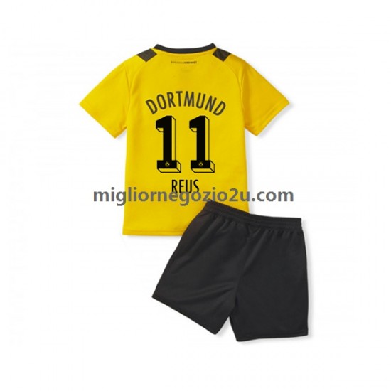 Maglia Borussia Dortmund Marco Reus 11 Bambino Casa Divisa 2022-2023 Manica Corta