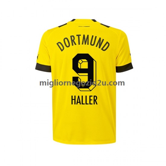 Maglia Borussia Dortmund Sebastien Haller 9 Uomo Casa Divisa 2022-2023 Manica Corta