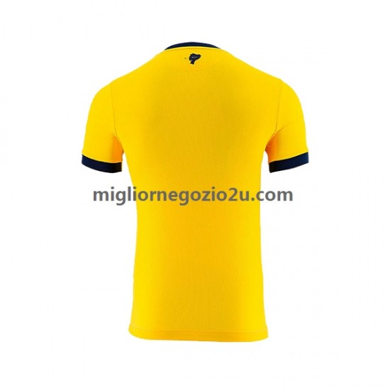 Maglia Ecuador Uomo Casa Divisa Mondiali 2022 Manica Corta