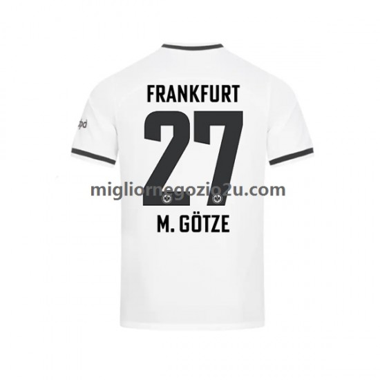 Maglia Eintracht Frankfurt Mario Gotze Uomo Casa Divisa 2022-2023 Manica Corta