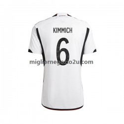 Maglia Germania Joshua Kimmich 6 Uomo Casa Divisa Mondiali 2022 Manica Corta