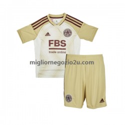 Maglia Leicester City Bambino Terza Divisa 2022-2023 Manica Corta