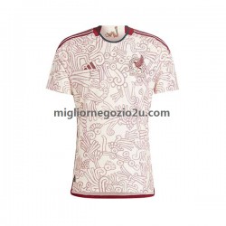 Maglia Messico Uomo Trasferta Divisa Mondiali 2022 Manica Corta