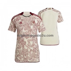Maglia Messico Donna Trasferta Divisa Mondiali 2022 Manica Corta