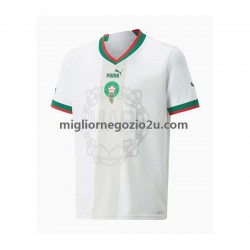 Maglia Marocco Uomo Trasferta Divisa Mondiali 2022 Manica Corta