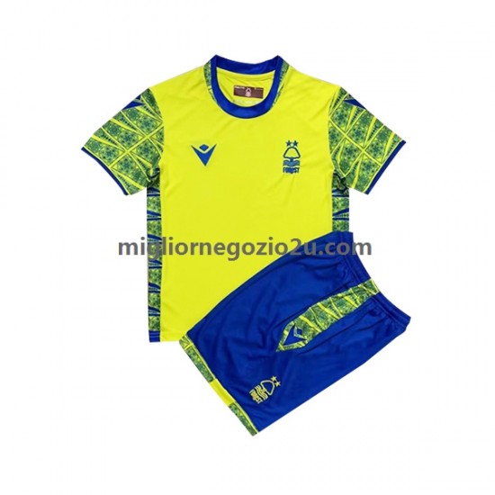 Maglia Nottingham Forest Bambino Trasferta Divisa 2022-2023 Manica Corta