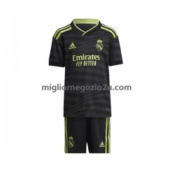 Maglia Real Madrid Bambino Terza Divisa 2022-2023 Manica Corta