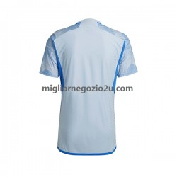Maglia Spagna Uomo Trasferta Divisa Mondiali 2022 Manica Corta