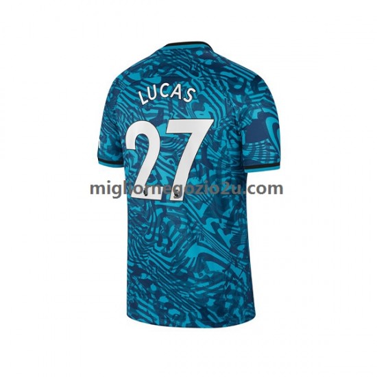 Maglia Tottenham Hotspur Lucas 27 Uomo Terza Divisa 2022-2023 Manica Corta