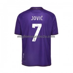 Maglia ACF Fiorentina Jovic 7 Uomo Casa Divisa 2022-2023 Manica Corta