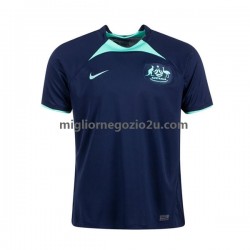 Maglia Australia Uomo Trasferta Divisa Mondiali 2022 Manica Corta