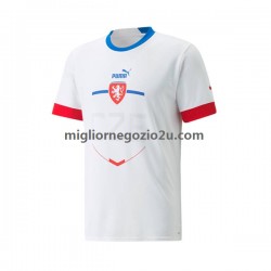 Maglia Repubblica Ceca Uomo Trasferta Divisa 2022 Manica Corta