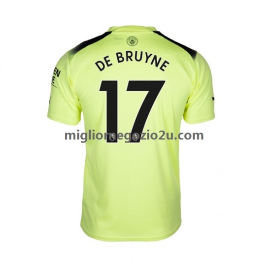 Maglia Manchester City De Bruyne 17 Uomo Terza Divisa 2022-2023 Manica Corta
