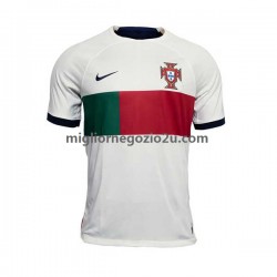 Maglia Portogallo Uomo Trasferta Divisa Mondiali 2022 Manica Corta