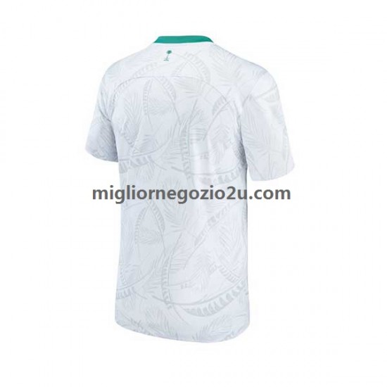 Maglia Arabia Saudita Uomo Casa Divisa Mondiali 2022 Manica Corta