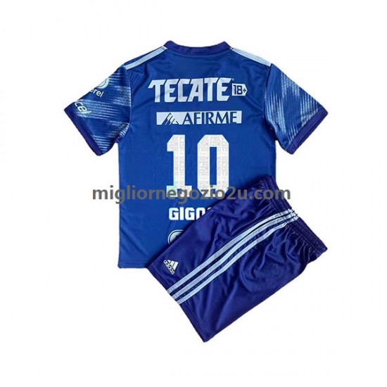 Maglia Tigres UANL André-Pierre Gignac 10 Bambino Trasferta Divisa 2022-2023 Manica Corta