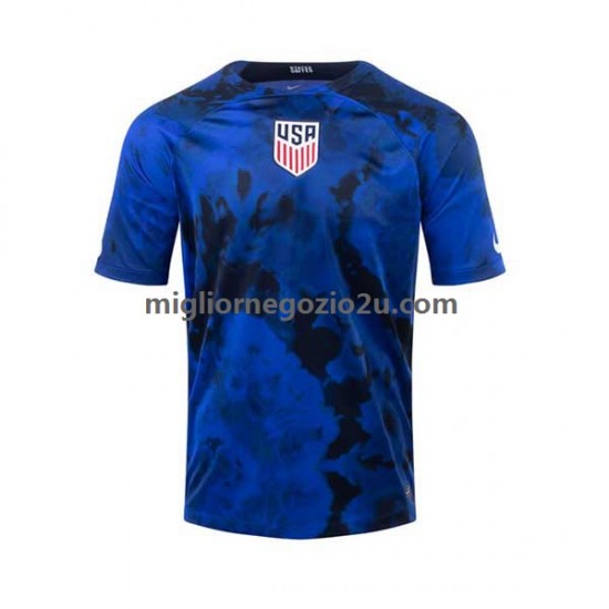 Maglia Stati Uniti Uomo Trasferta Divisa Mondiali 2022 Manica Corta