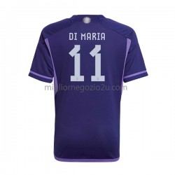 Maglia Argentina Di Maria 11 Uomo Trasferta Divisa Mondiali 2022 Manica Corta