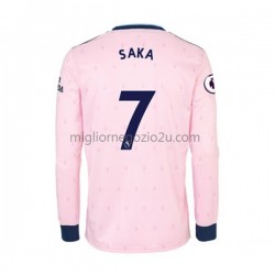 Maglia Arsenal Bukayo Saka 7 Uomo Terza Divisa 2022-2023 Manica Lunga