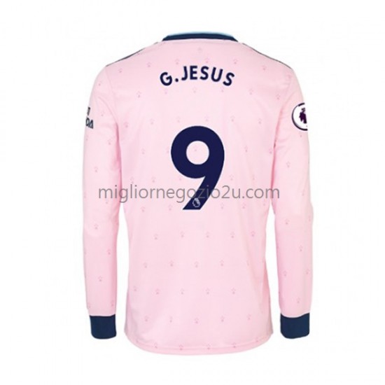 Maglia Arsenal Gabriel Jesus 9 Uomo Terza Divisa 2022-2023 Manica Lunga