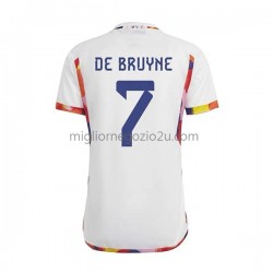 Maglia Belgio De Bruyne 7 Uomo Trasferta Divisa Mondiali 2022 Manica Corta