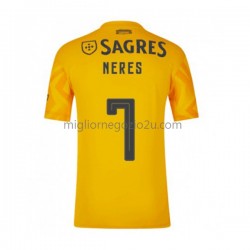 Maglia Benfica David Neres 7 Uomo Trasferta Divisa 2022-2023 Manica Corta