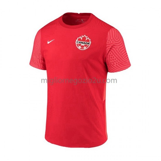 Maglia Canada Uomo Casa Divisa Mondiali 2022 Manica Corta