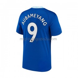 Maglia Chelsea Aubameyang 9 Uomo Casa Divisa 2022-2023 Manica Corta