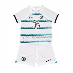 Maglia Chelsea Bambino Trasferta Divisa 2022-2023 Manica Corta