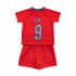 Maglia Inghilterra Kane 9 Bambino Trasferta Divisa Mondiali 2022 Manica Corta