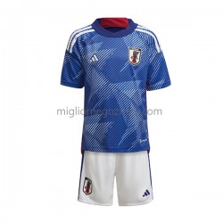 Maglia Giappone Bambino Casa Divisa Mondiali 2022 Manica Corta